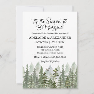 Invitación Boda forestal de Woodland