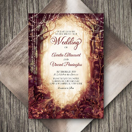 Invitación Boda forestal encantado