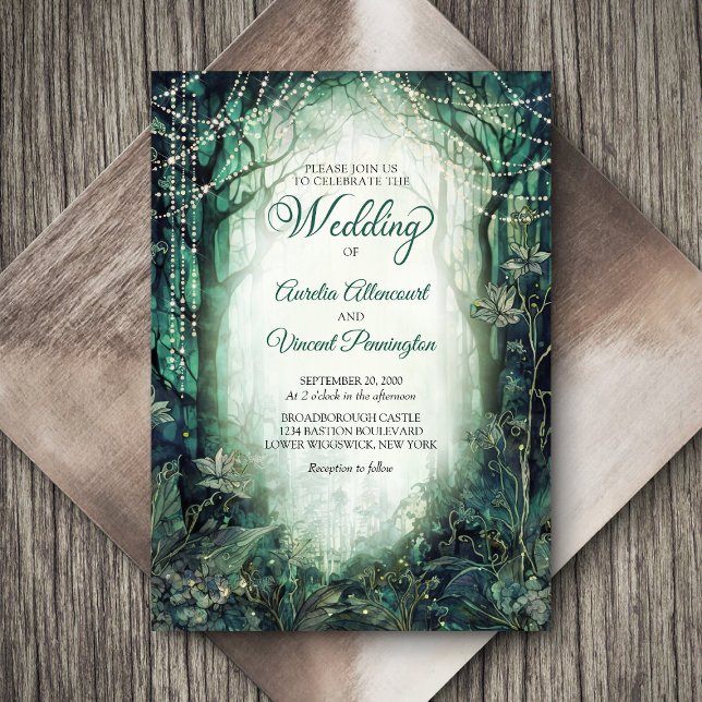 Invitación Boda forestal encantado (Subido por el creador)
