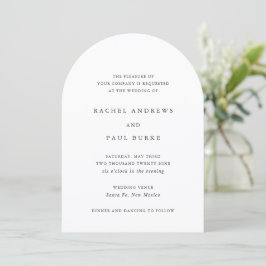 Invitación Boda Formal Clásica Atemporal
