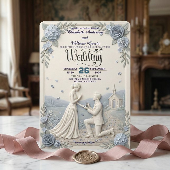 Invitación Boda Formal Clásica Romántica (Subido por el creador)
