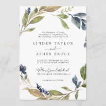 Boda formal de la vegetación otoñal