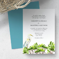 Boda Formal de Pájaros Acuarela Tropicales