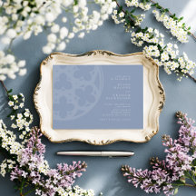 Boda Formal Elegante Clásico Gótico Azul Crepuscul