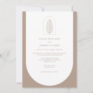 Invitación Boda formal elegante del Boho botánico Invitació