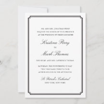 Boda formal en blanco y negro