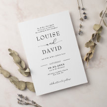 Boda formal en blanco y negro