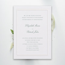 Boda Formal Moderna Clásica Elegante Perla Verde