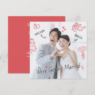 Invitación Boda foto clip dibujo a mano dibujo dibujo de dibu