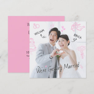 Invitación Boda foto clip dibujo a mano dibujo dibujo de dibu