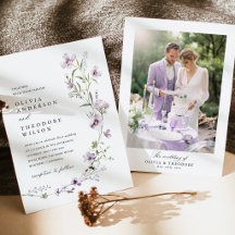 Boda Foto de Fondo de Flor Silvestre Lavanda