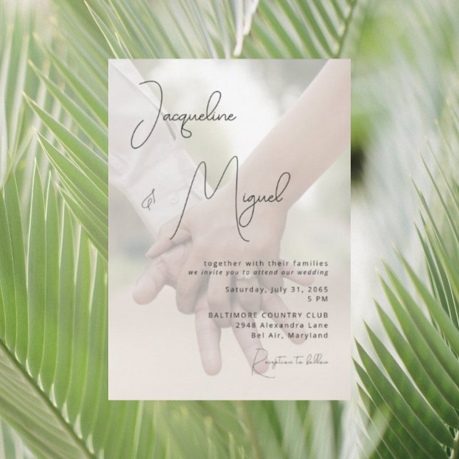 Invitación Boda Foto de Manos Sin Padres Boda (Subido por el creador)