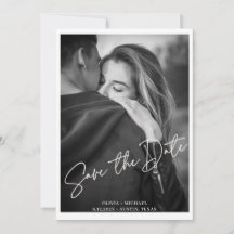 Boda fotográfica moderna con guión blanco salva la