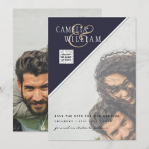 Boda fotográfica moderna invita a QR CÓDIGO RSVP A