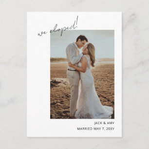 Invitación Boda fotográfica simple y moderna eludi