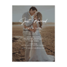 Invitación Boda fotográfica simple y moderna optad