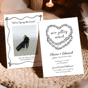 Invitación Boda fotográfico caprichoso de manos