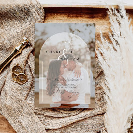 Invitación Boda fotográfico clásico elegante