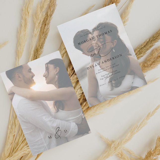 Invitación Boda fotográfico de Allure Calligraphy (Subido por el creador)