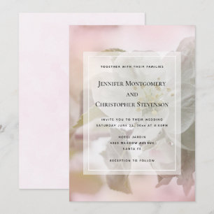 Invitación Boda fotográfico de Apple Blossom
