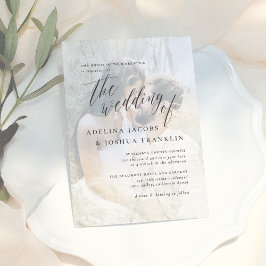 Invitación Boda fotográfico de asignación de caligrafía de sc