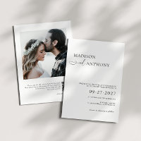 Boda fotográfico de código QR moderno y Minimalist