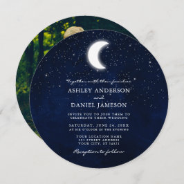Invitación Boda fotográfico de la Luna Celestial y las Estrel