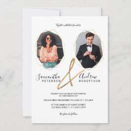 Invitación Boda fotográfico de marcos de marcos de terrario d