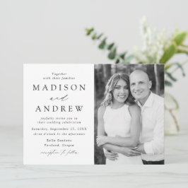 Invitación Boda fotográfico de Modern Elegance