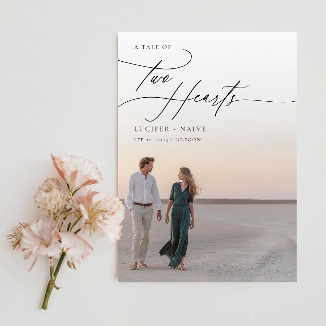 Invitación Boda fotográfico de presupuesto de caligrafía casu (Subido por el creador)