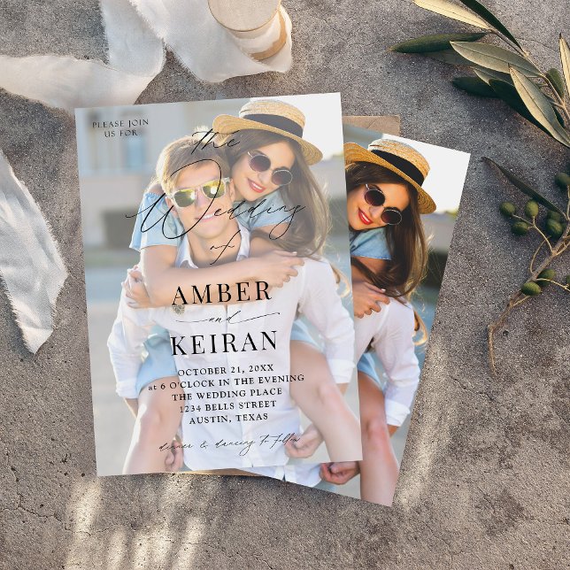 Invitación Boda fotográfico de tonos blancos (Subido por el creador)