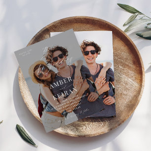 Invitación Boda fotográfico de tonos claros