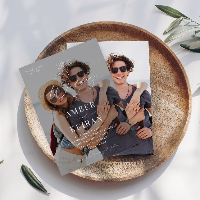 Invitación Boda fotográfico de tonos claros (Subido por el creador)