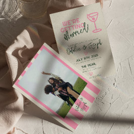 Invitación Boda fotográfico de verano para Pastel capilar man