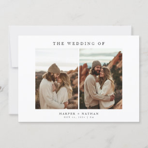 Invitación Boda fotográfico del código QR de Boho
