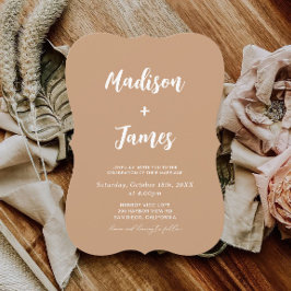 Invitación Boda fotográfico del desierto del Boho otoño