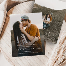 Boda fotográfico elegante de tipo monograma