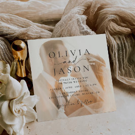 Invitación Boda fotográfico elegante y minimalista