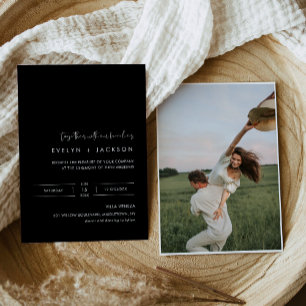 Invitación BODA fotográfico Minimalista STELLA