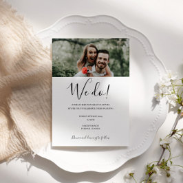 Invitación Boda fotográfico moderno personalizado que hacemos