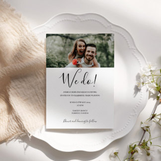 Invitación Boda fotográfico moderno personalizado que hacemos