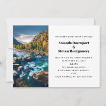 Boda fotográfico panorámico del río y las montañas