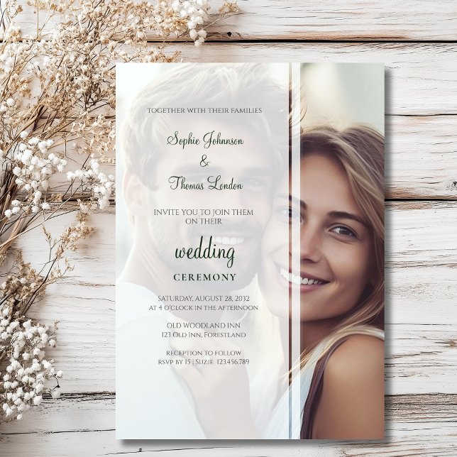 Invitación Boda fotográfico personalizado reemplazable (Subido por el creador)