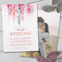 Boda fotográfico rojo rosa de color de agua vid co