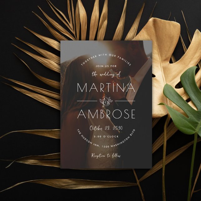 Invitación Boda fotográfico romántico (Subido por el creador)