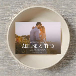 Invitación Boda fotográfico Vintage Elegant