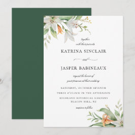 Invitación Boda frasco de Lily Floral