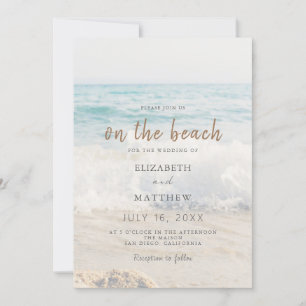 Invitación Boda frente a la playa Boda costero/oceánico