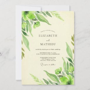 Invitación Boda Frondosa Chartreuse