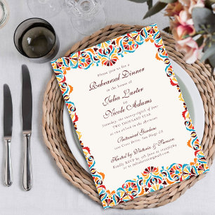 Invitación Boda Fronterizo de Estilo Marfil De Lujo Brillante